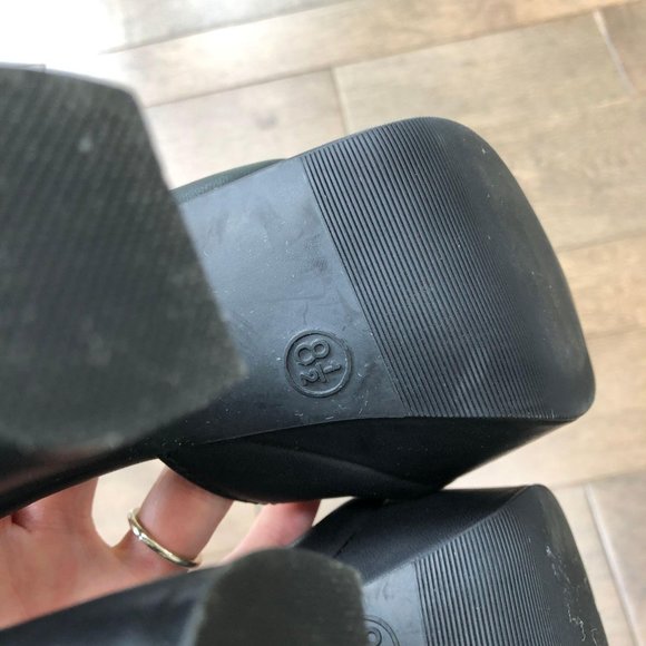 Bongo Platform Sandal Chunky Leather 90s - Picture 5 of 8